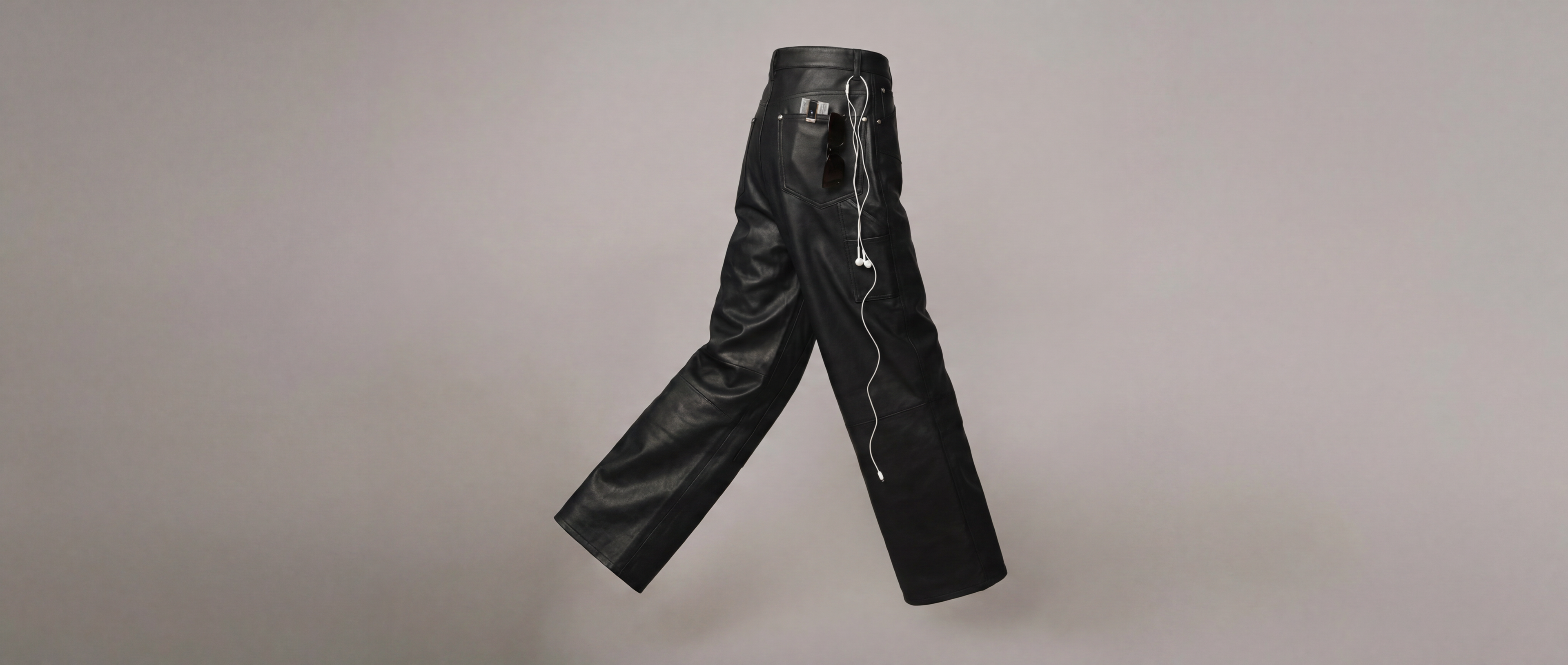 L'Argent Brûlé S/S 26 — Leather Pants Detail